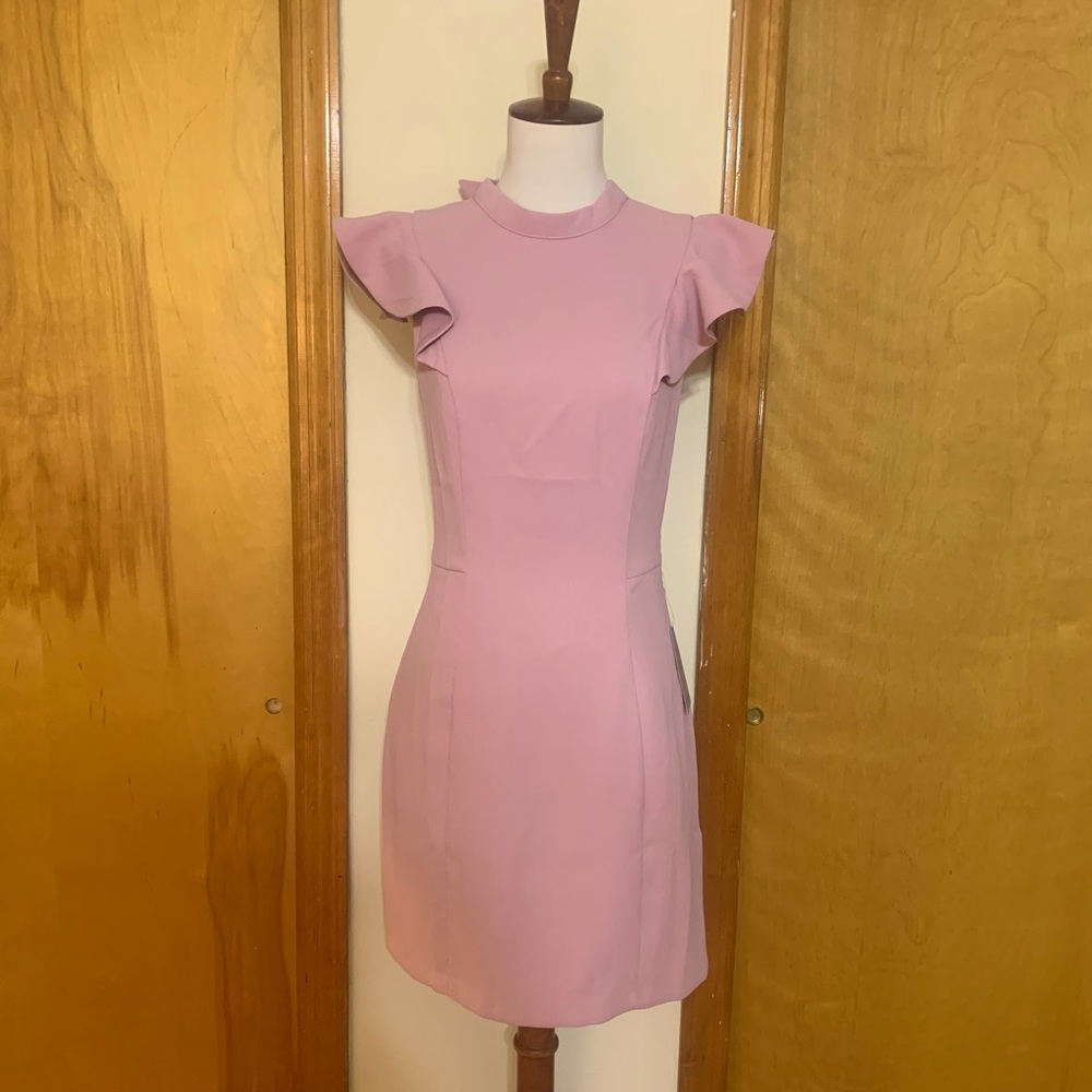 Adelyn Rae lilac sleeveless ruffle dress - NWT